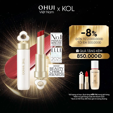 [KOL x OHUI] Dưỡng Môi Đông Y Whoo Ess Lip Glow Balm Y25