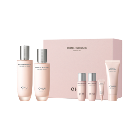 Bộ Dưỡng Ẩm Ohui Miracle Moisture Pink Barrier 2pcs Set