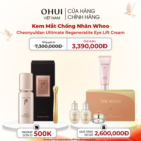 Kem Mắt Chống Nhăn Whoo Cheonyuldan Ultimate Regeneratite Eye Lift Cream