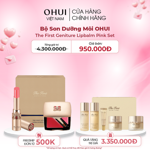 Bộ Son Dưỡng Môi OHUI The First Geniture Lipbalm Pink Set