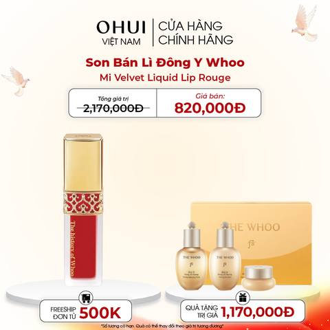 Son Bán Lì Đông Y Whoo Mi Velvet Liquid Lip Rouge