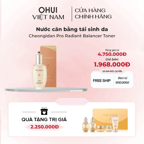 Nước cân bằng tái sinh da Cheongidan Pro Radiant Balancer Toner