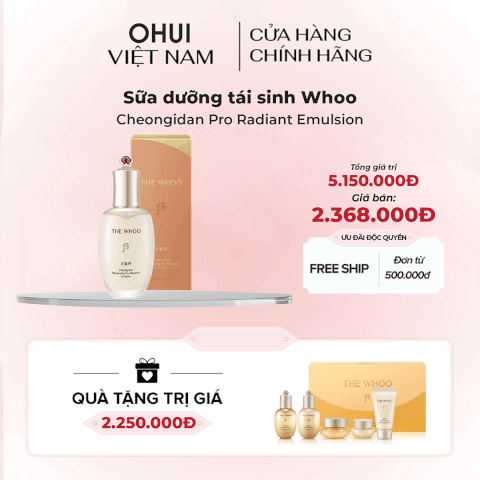 Sữa dưỡng tái sinh Whoo Cheongidan Pro Radiant Emulsion