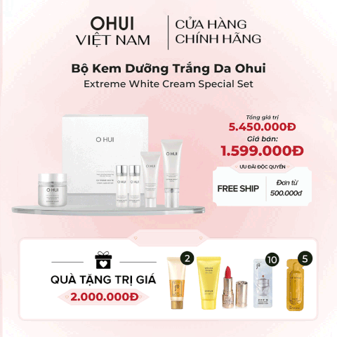 Bộ Kem Dưỡng Trắng Da Ohui Extreme White Cream Special Set