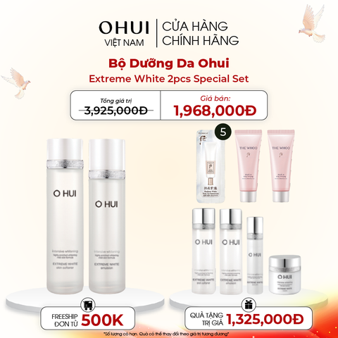 Bộ Dưỡng Da Ohui Extreme White 2pcs Special Set