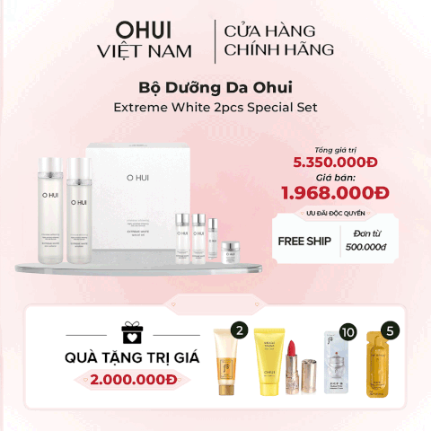 Bộ Dưỡng Da Ohui Extreme White 2pcs Special Set