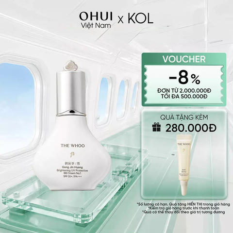 [KOL x OHUI] Kem nền trang điểm chống nắng Gongjinhyang Seol Radiant White Sun BB SPF45/PA+++