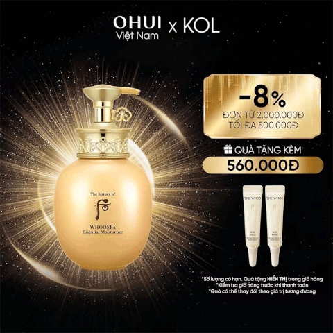 [KOL x OHUI] Sữa dưỡng thể Đông y WhooSpa Essential Moisturizer
