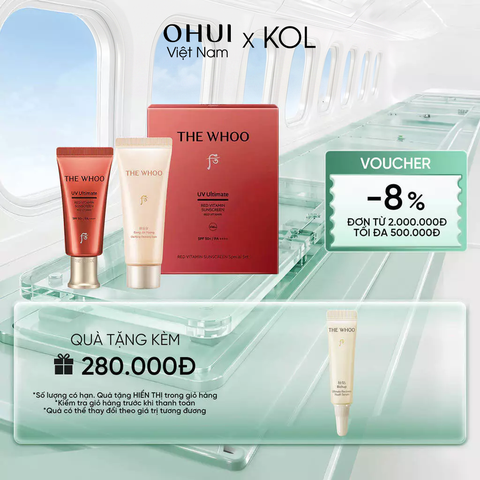 [KOL x OHUI] Kem Chống Nắng Whoo Đỏ UV Ultimate Red Vitamin Sunscreen SE 25ml