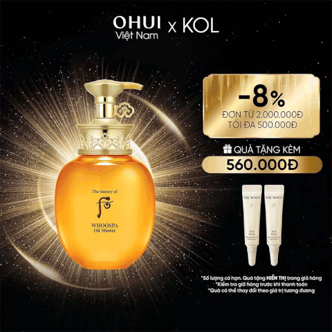 [KOL x OHUI] Sữa tắm thảo dược Đông y Whoo Spa Oil Shower