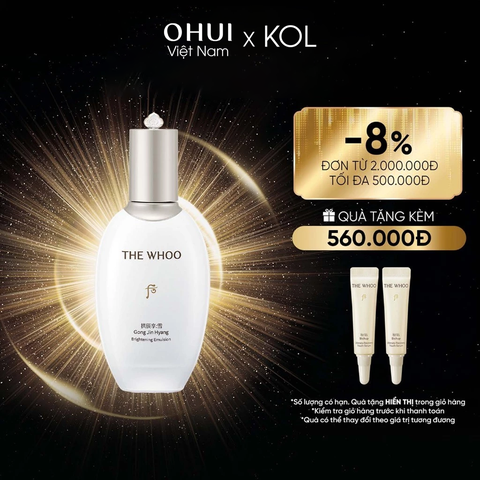 [KOL x OHUI] Sữa dưỡng trắng da Whoo Gongjinhyang Seol Radiant White Emulsion