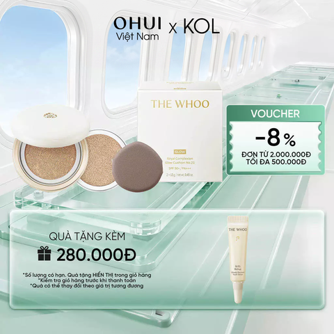 [KOL x OHUI] Phấn Nước Cushion The Whoo Royal Complexion Glow