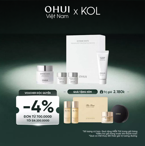 [KOL x OHUI] Bộ Dưỡng Da Ohui Extreme White MelaToning Cream Special Set