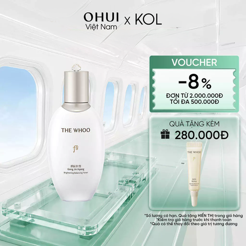 [KOL x OHUI] Nước cân bằng Whoo Gongjinhyang Seol Brightening Balancing Toner