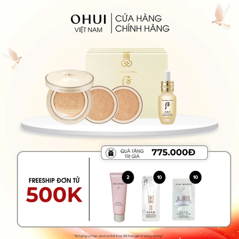 Bộ Cushion Trang Điểm Whoo Gongjinhyang Mi Luxury Golden Cushion Glow