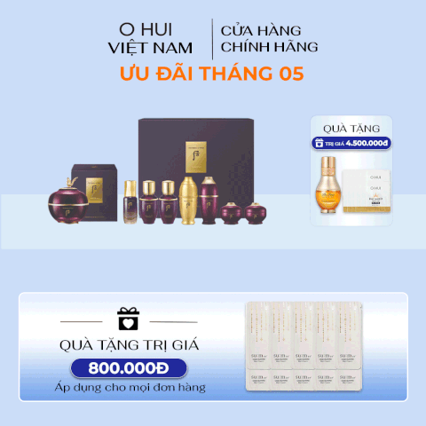 Bộ Dưỡng Da Kiệt Tác Hoàn Lưu Cao Whoo Imperial Youth Master Cream Special Set