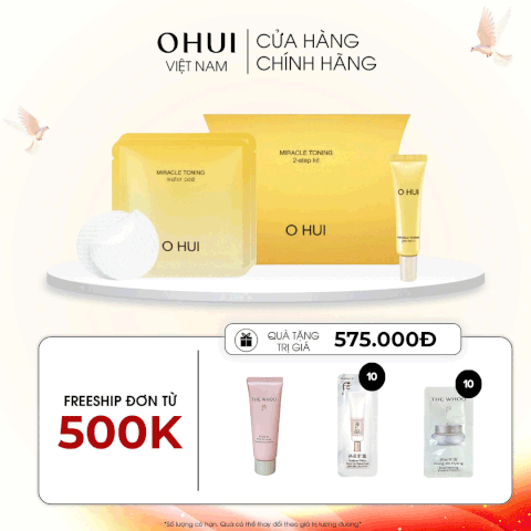 Bộ Dưỡng Da OHUI Miracle Toning 2 Step Kit