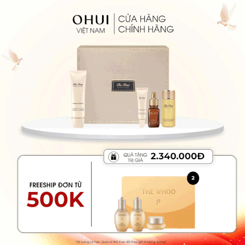 Bộ kem chống nắng dịu da và trẻ hóa Ohui The First Vitamin UV Defense