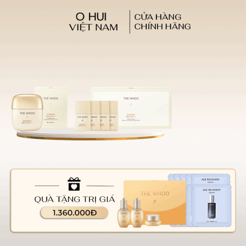 Bộ kem chống nắng Whoo Gongjinhyang Sunquid Uv Protective Lotion 5pcs Set