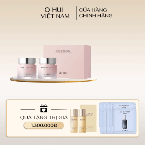 Bộ Kem dưỡng ẩm sâu OHUI Miracle Moisture Cream
