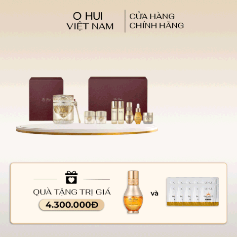 Bộ kem dưỡng trẻ hóa da từ bột kim cương OHUI The First Diadein Solitaire Cream