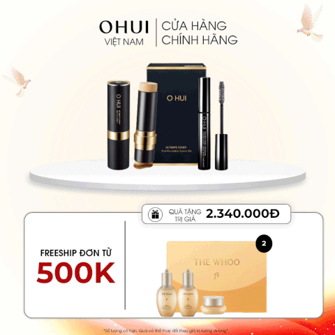 Bộ Kem Nền Dạng Thỏi Ohui Ultimate Stick Foundation 2pcs Set