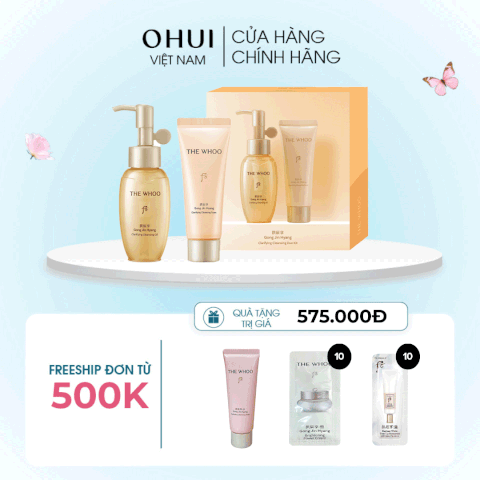 Bộ Làm Sạch Whoo Gongjinhyang Clarifying Cleansing Duo Kit