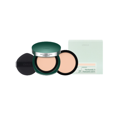 Bộ Phấn Nền Nén Cải Thiện Nám Da Che Đốm Thâm OHUI Ultimate Cover Denier Pact