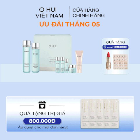 Bộ Sản Phẩm Dưỡng Da Cấp Ẩm Ohui Miracle Aqua 2pcs