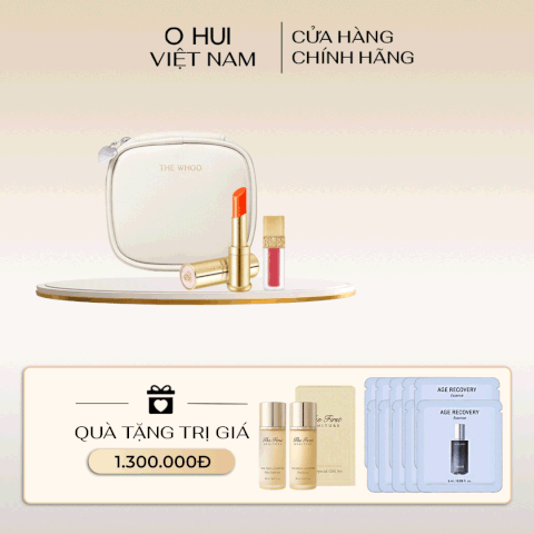 Bộ Son Dưỡng Môi Đông Y Whoo Glow Lip Balm Special Set Orange