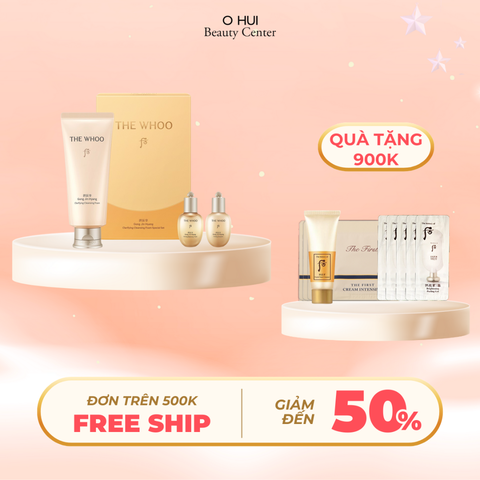 Bộ Sữa rửa mặt Whoo Gongjinhyang Clarifying Facial Foam Cleanser Special Set