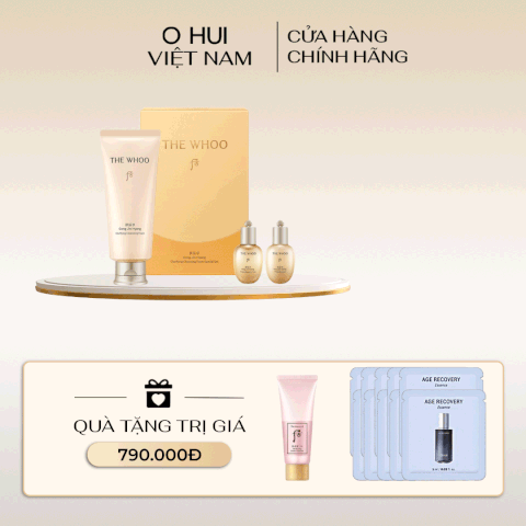 Bộ Sữa rửa mặt Whoo Gongjinhyang Clarifying Facial Foam Cleanser Special Set