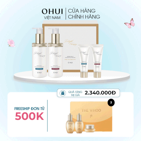 Bộ Sữa Tắm Liệu Pháp Hải Dương OHUI Delight Therapy Body 2pcs Set