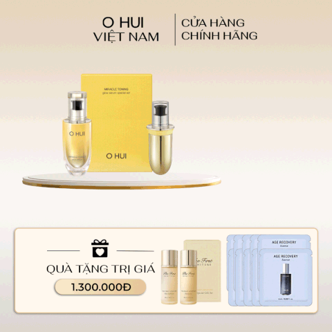 Bộ Tinh Chất Dưỡng Sáng Ohui Miracle Toning Glow Serum 100ml Set