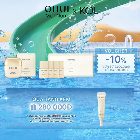 [KOL x OHUI] Bộ kem chống nắng Whoo Gongjinhyang Sunquid Uv Protective Lotion 5pcs Set