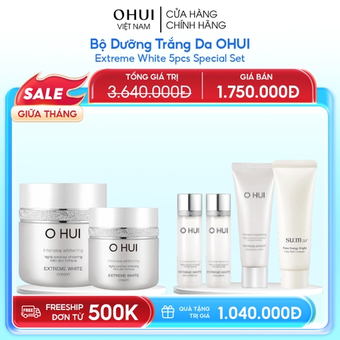 Bộ Dưỡng Da Ohui Extreme White 5pcs Special Set
