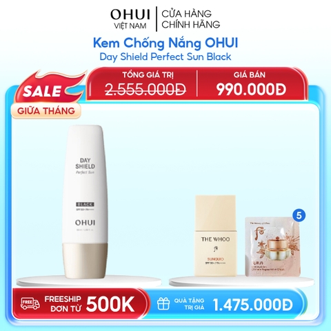 Kem chống nắng kiểm soát dầu OHUI Day Shield Perfect Sun Black