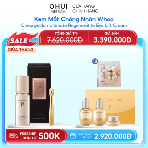 Kem Mắt Chống Nhăn Whoo Cheonyuldan Ultimate Regeneratite Eye Lift Cream