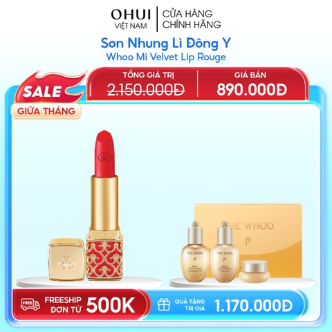 Son Nhung Lì Đông Y Whoo Mi Velvet Lip Rouge