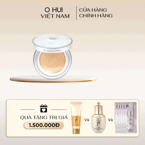 Cushion trang điểm dưỡng trắng Gongjinhyang Seol Radiant White Moisture Cushion Foundation SPF50+,PA+++