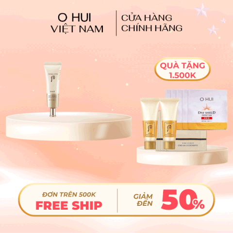 Kem chống nắng Whoo Vàng Anti Wrinkle UV Protective SPF50+, PA++++