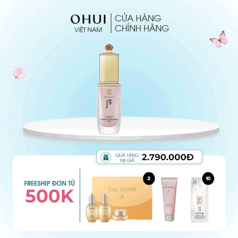Kem Lót Trang Điểm Whoo Cheongidan Double Radiant Base Pink