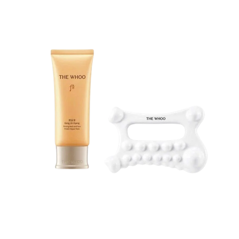 [KOL x OHUI] Mặt nạ ngủ Whoo vàng Gongjinhyang Firming Neck and Face Protein Repair Mask