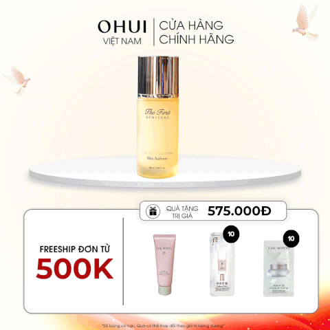 Nước cân bằng chống lão hóa da tái sinh da OHUI The First Geniture Skin Softener 60ml