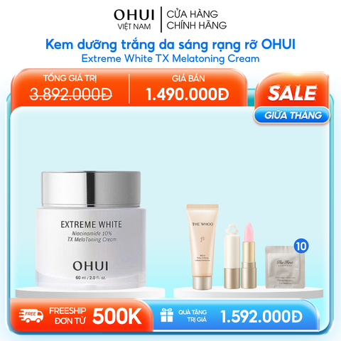 Kem dưỡng trắng da sáng rạng rỡ OHUI Extreme White Cream