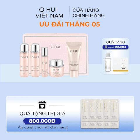 Bộ Sản Phẩm Dưỡng Ẩm Cung Cấp Nước Ohui Miracle Moisture Special Set 5pcs