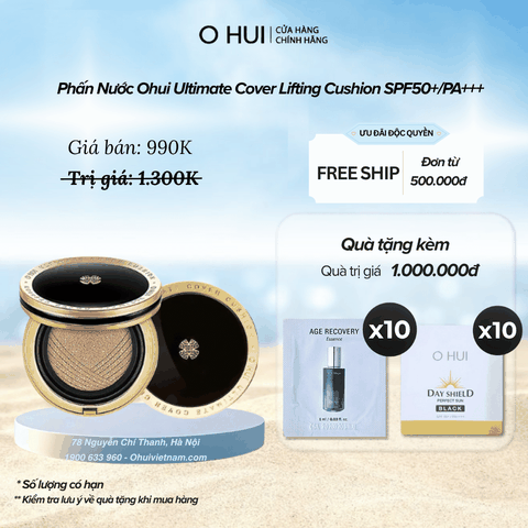 Phấn Nước Ohui Ultimate Cover Lifting Cushion SPF50+/PA+++