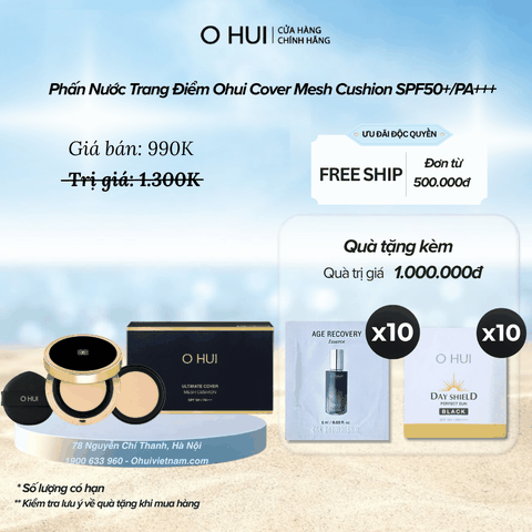 Phấn Nước Trang Điểm Ohui Cover Mesh Cushion SPF50+/PA+++