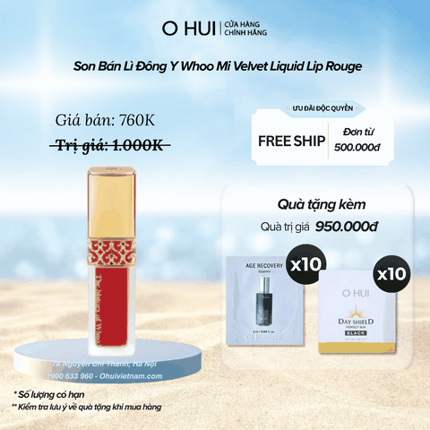 Son Bán Lì Đông Y Whoo Mi Velvet Liquid Lip Rouge