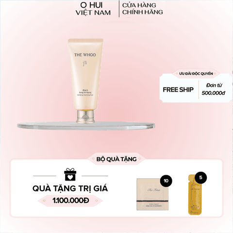 Sữa rửa mặt Whoo dưỡng ẩm Gongjinhyang Facial Foam Cleanser Y24